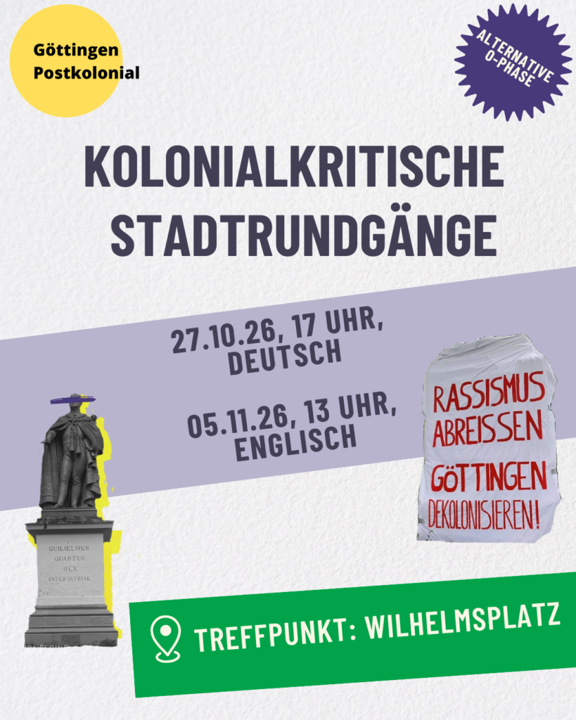 Nächste öffentliche kolonialkritische Stadtrundgänge
